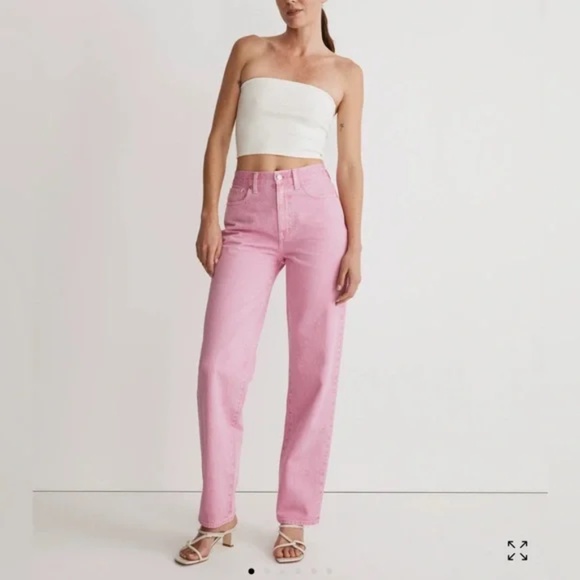 Madewell Denim - Madewell Baggy Straight Jeans: Garment-Dyed Edition size 28